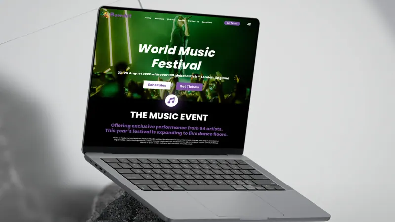 Boom Hit website design