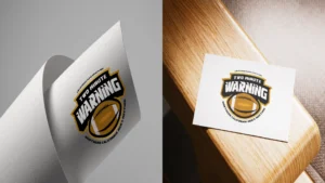 Two Minute Warning logo, view 4