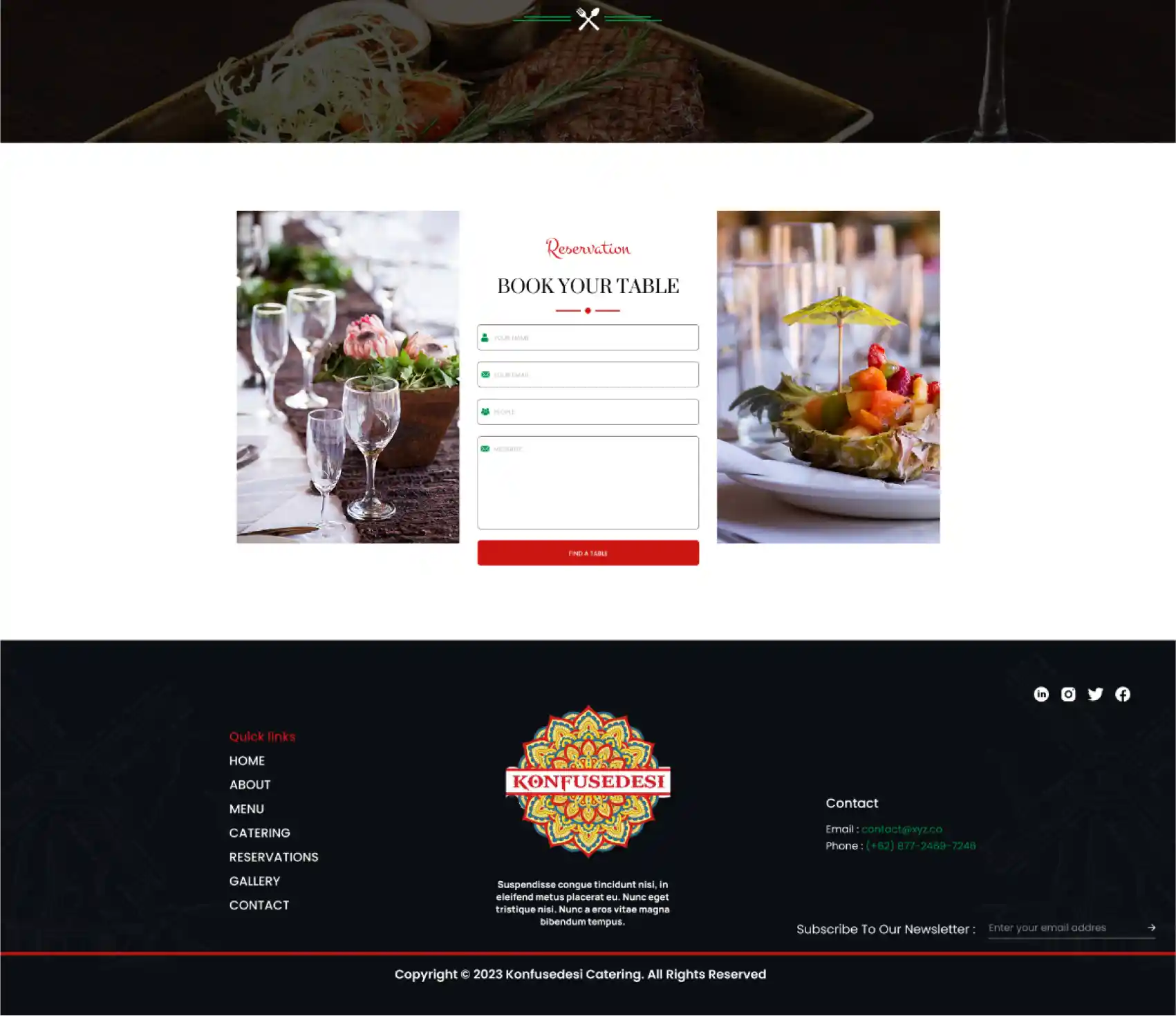 Konfusedesi website, view 3