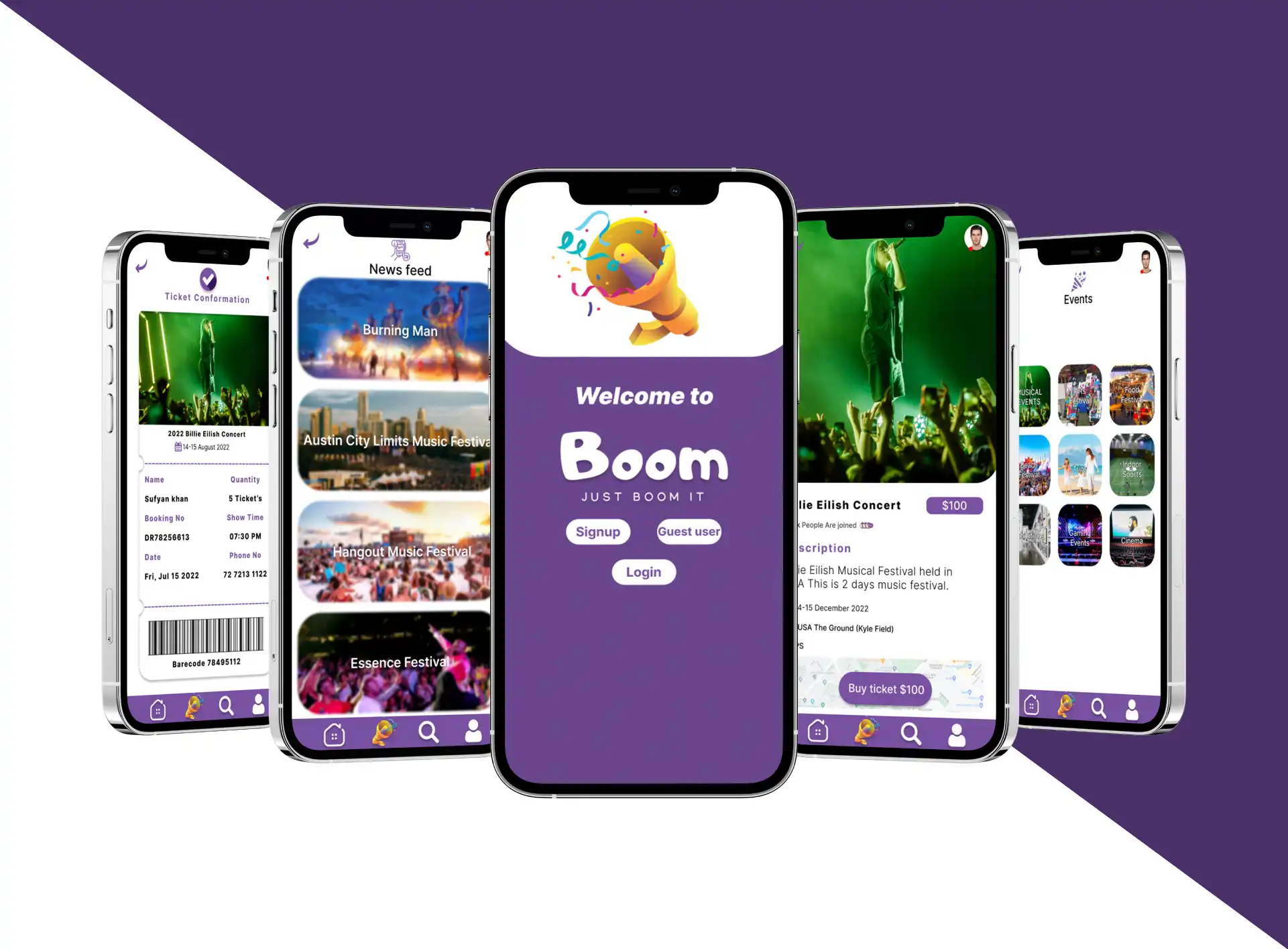 Boom It — Mobile App